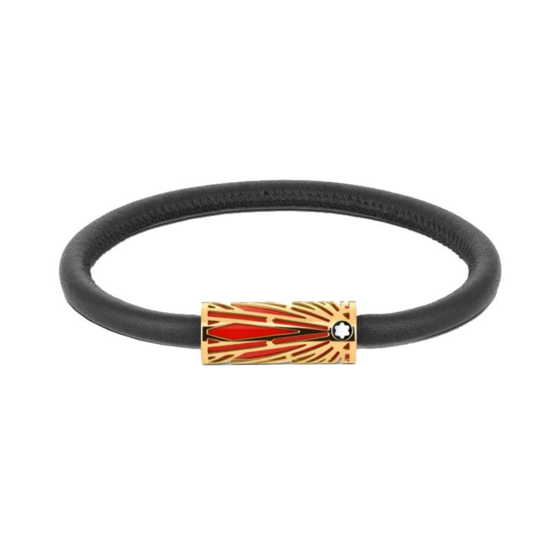 Bracelet hommeMontblancBracelet Montblanc de la collection Meisterstück The Origin, en teinte corailS