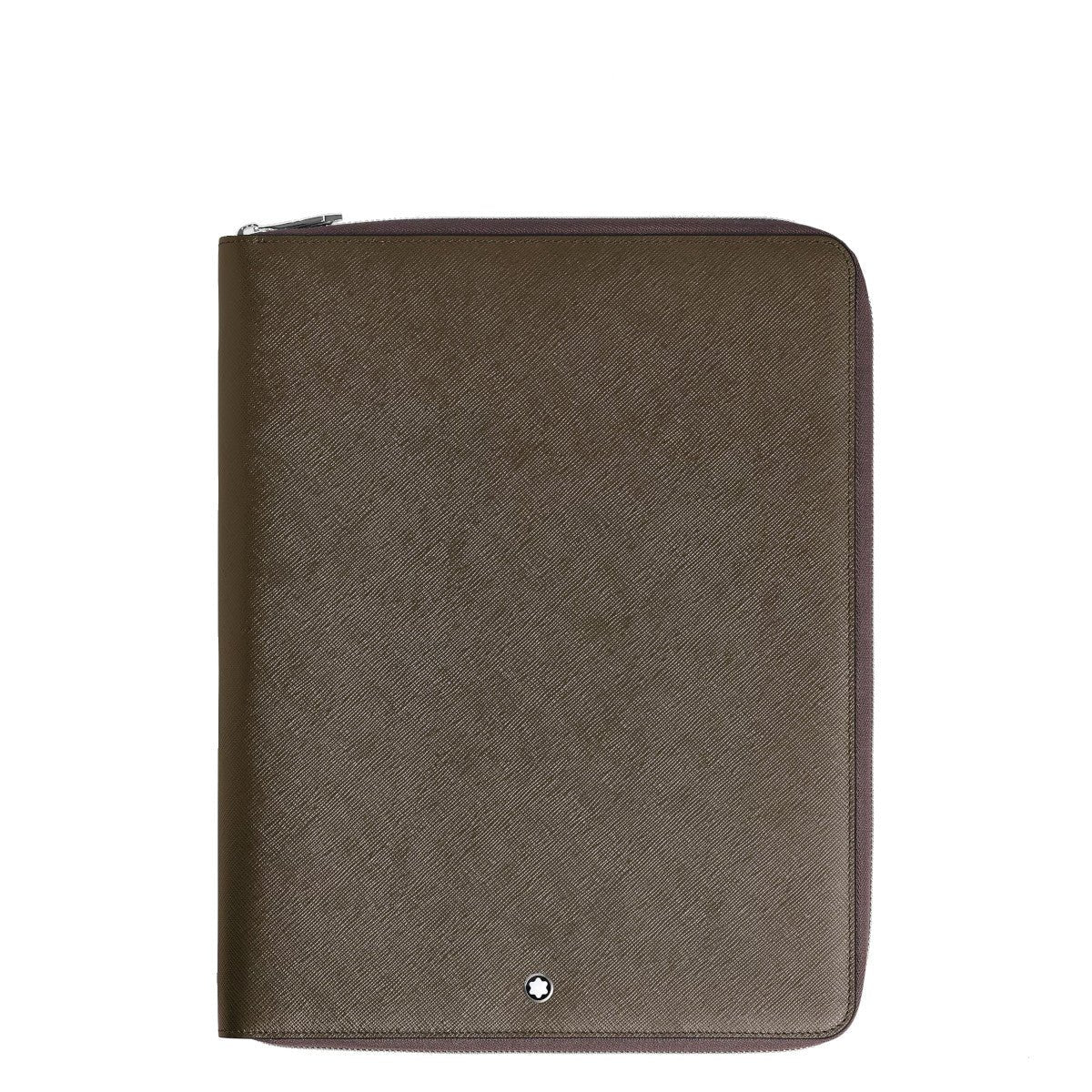 Carnet de noteMontblancÉtui pour Carnet Moyen Format Zippé Montblanc en Cuir Sartorial Kaki