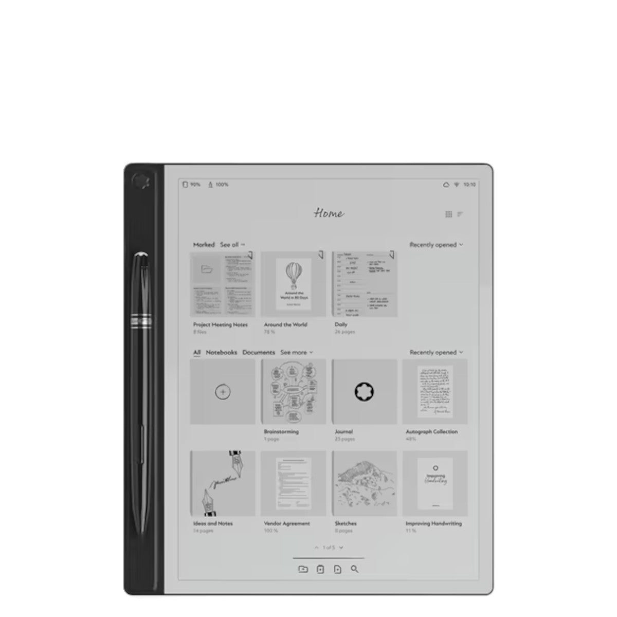 Carnet de noteMontblancMontblanc Digital Paper couleur noir mystérieux