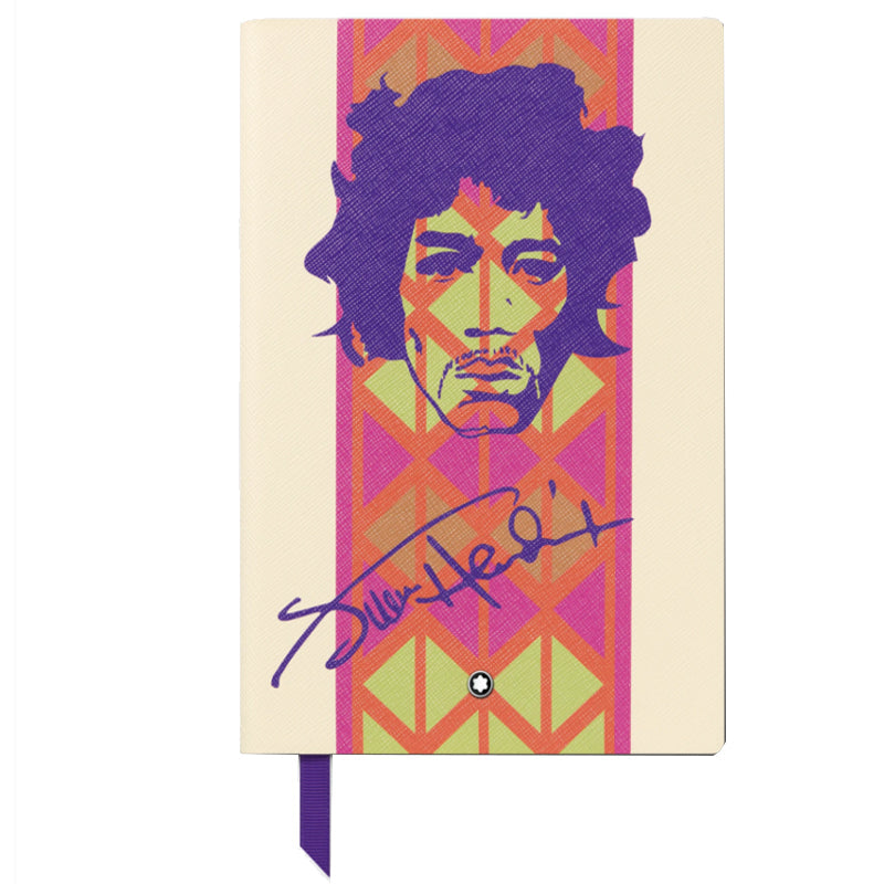 Cahier #146 petit format,Montblanc  Great Characters Jimi Hendrix, blanc, ligné