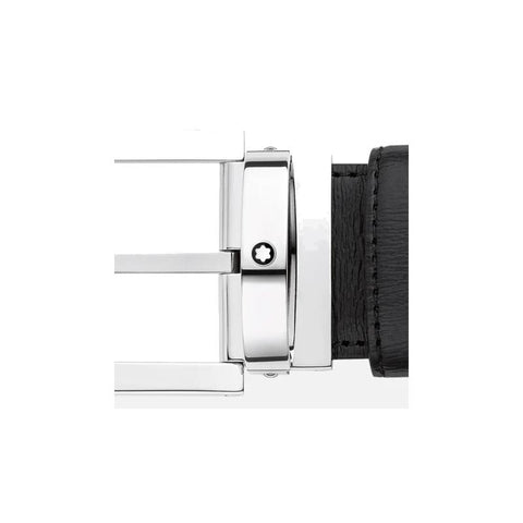 Ceinture hommeMontblancCeinture affaires Montblanc noire à couper selon la taille