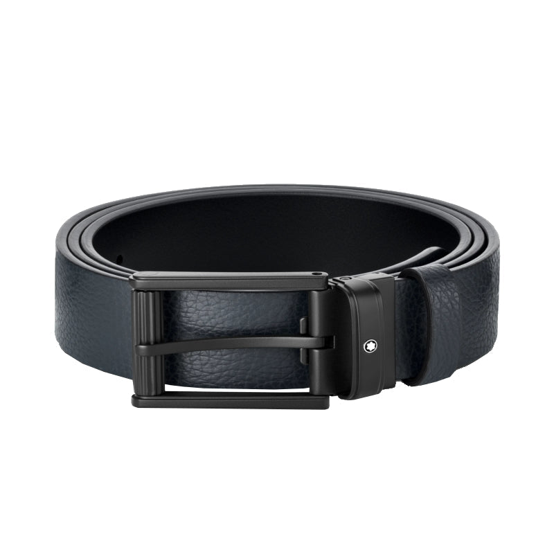 Ceinture hommeMontblancCeinture Montblanc boucle PVD noir