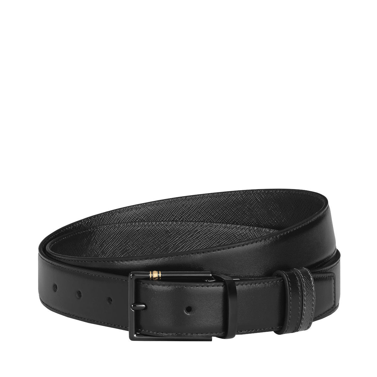Ceinture hommeMontblancCeinture Réversible 30 mm à boucle Rectangulaire Montblanc Meisterstück Noir