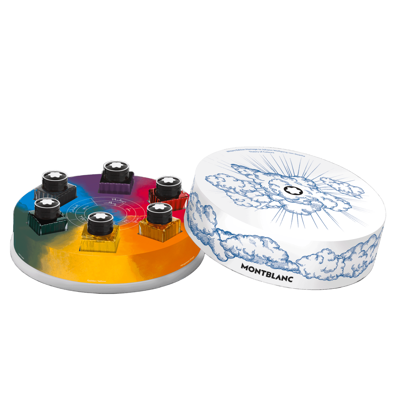 EncrierMontblancCoffret de flacons d’encre, Writers Edition Hommage à Johann Wolfgang von Goethe - 6x30 ml