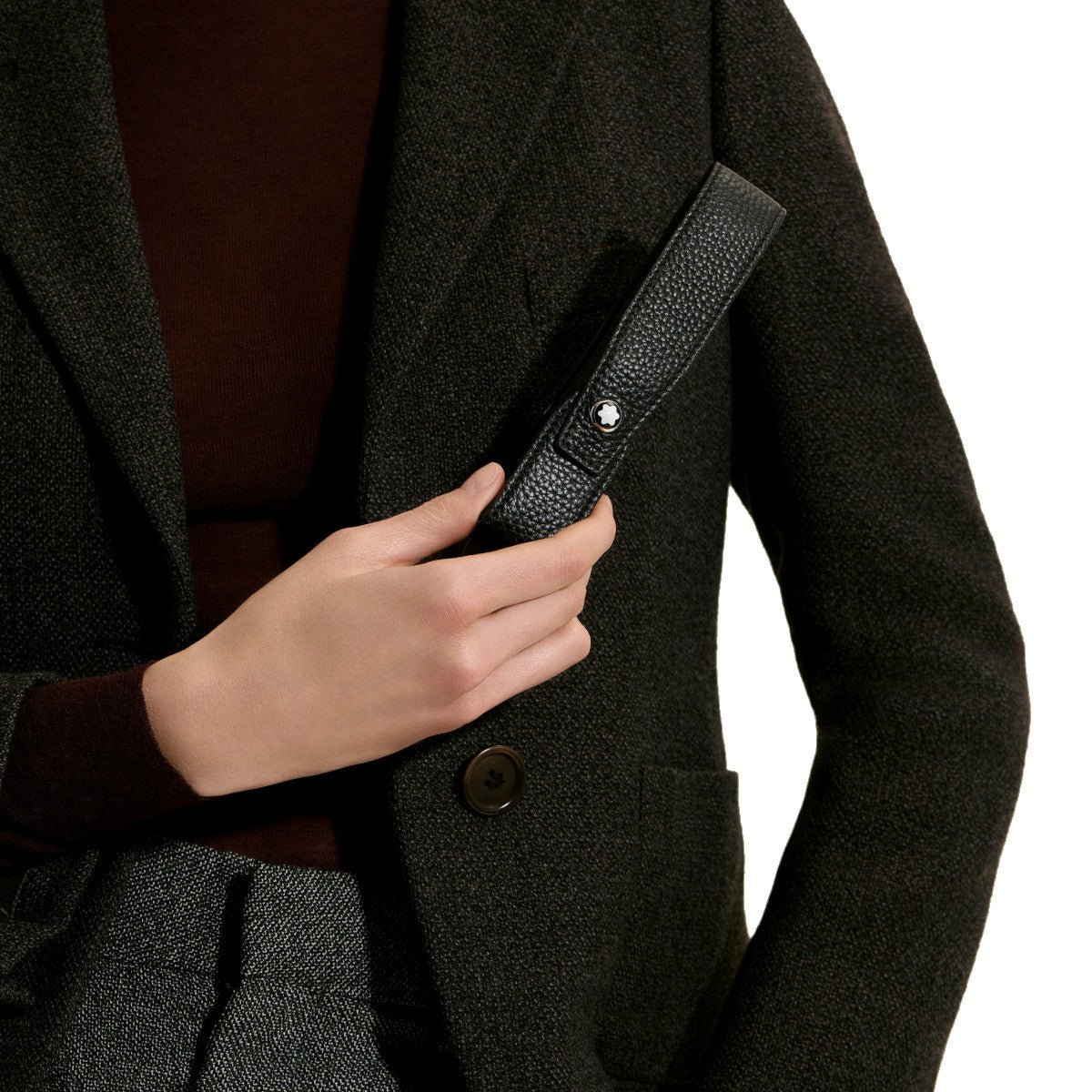 Étui pour styloMontblancÉtui pour 1 Instrument d'Écriture Montblanc Envelope Noir