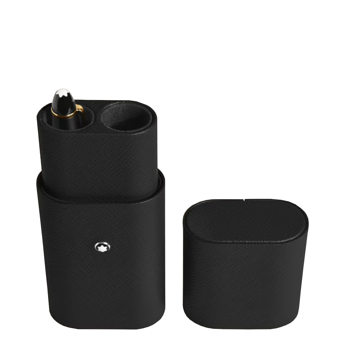 Etui pour styloMontblancÉtui pour 2 Instruments d'Écriture Montblanc en Cuir Sartorial Noir