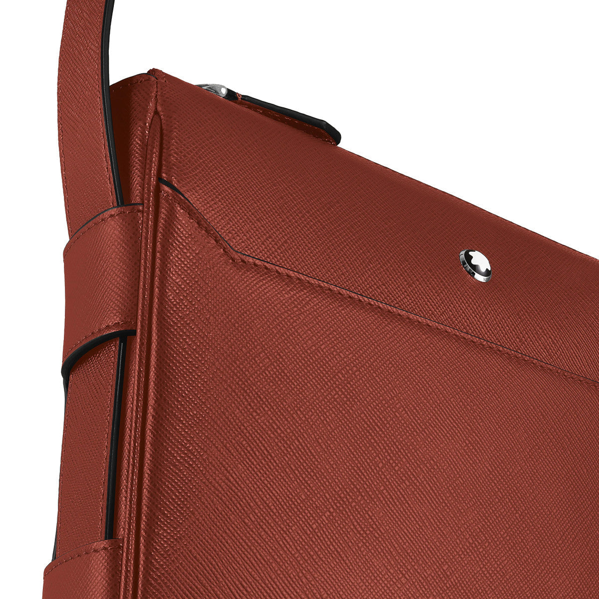Sac Messenger vertical en cuir Montblanc Sartorial Rouge