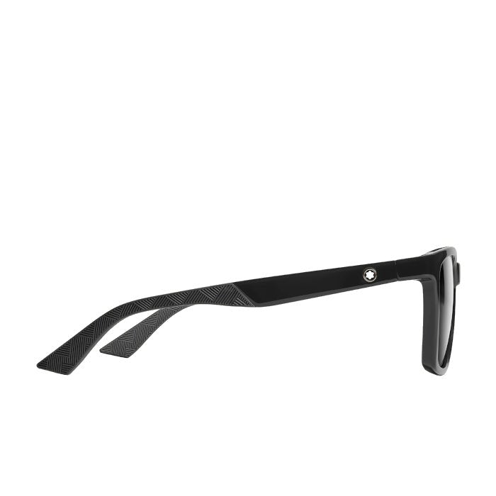 Lunettes de soleilMontblancLunettes de soleil rectangulaires à monture injectée noire