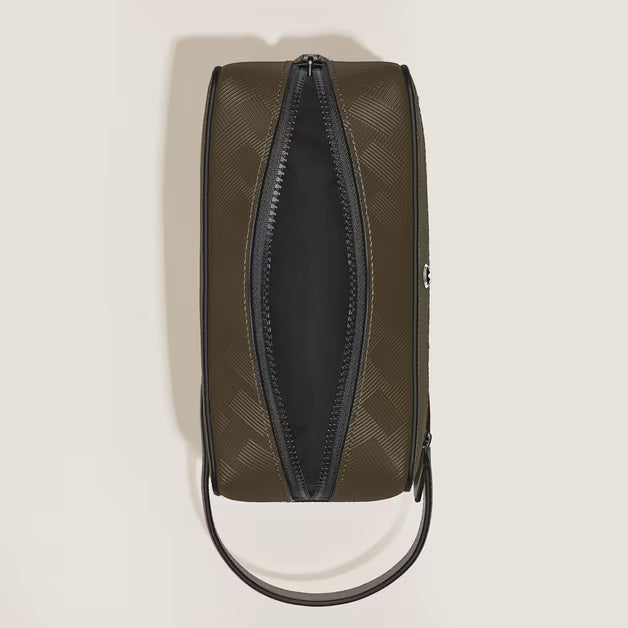 Trousse de Toilette en Cuir Extreme Kaki