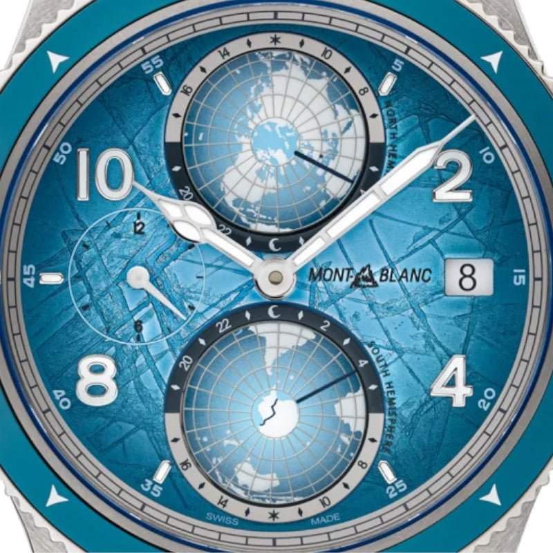 MontreMontblancMontre Montblanc 1858 Geosphere 0 Oxygen South Pole Exploration Limited Edition - 1 990 exemplaires