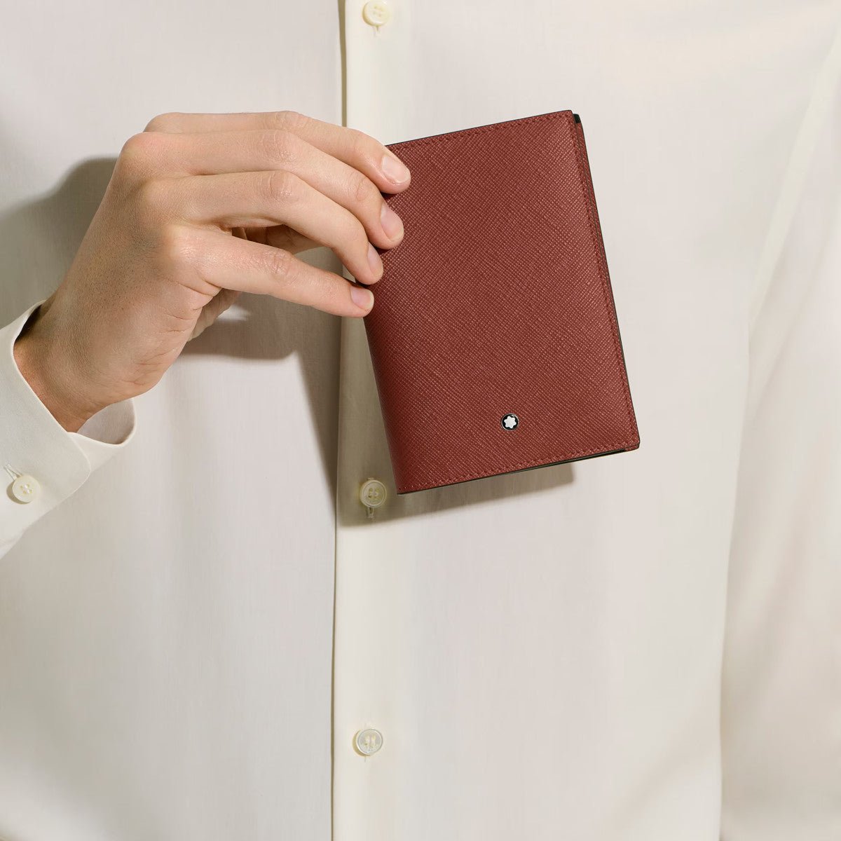 Porte-passeportMontblancPorte-passeport en cuir Montblanc Sartorial Rouge