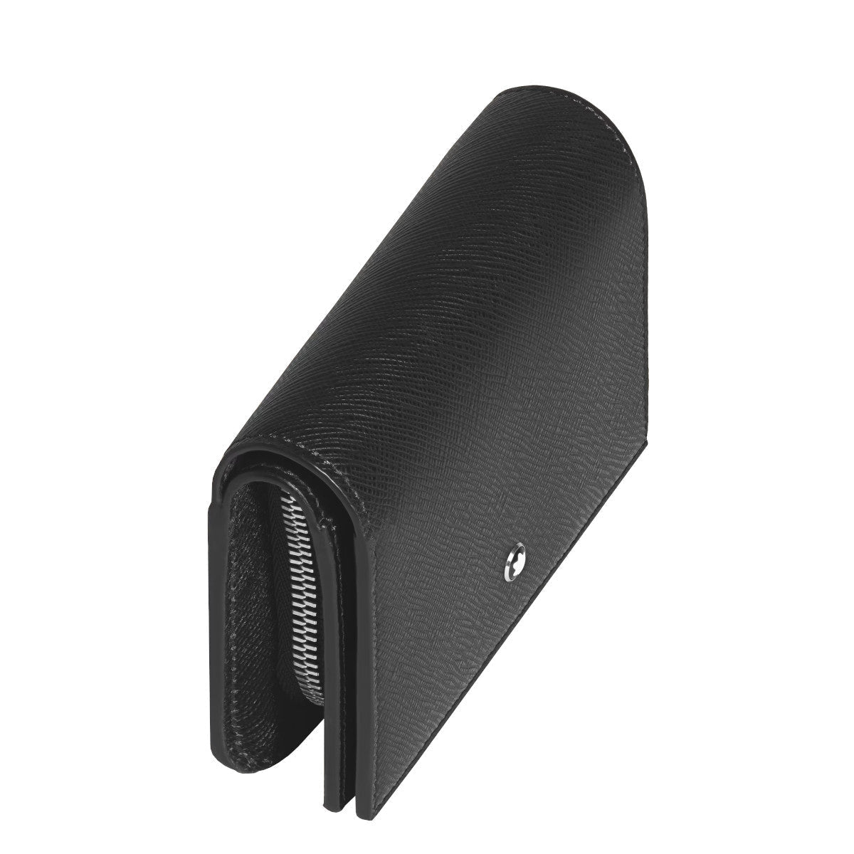 PortefeuilleMontblancPortefeuille Compact 6cc Zippé Montblanc Sartorial Noir