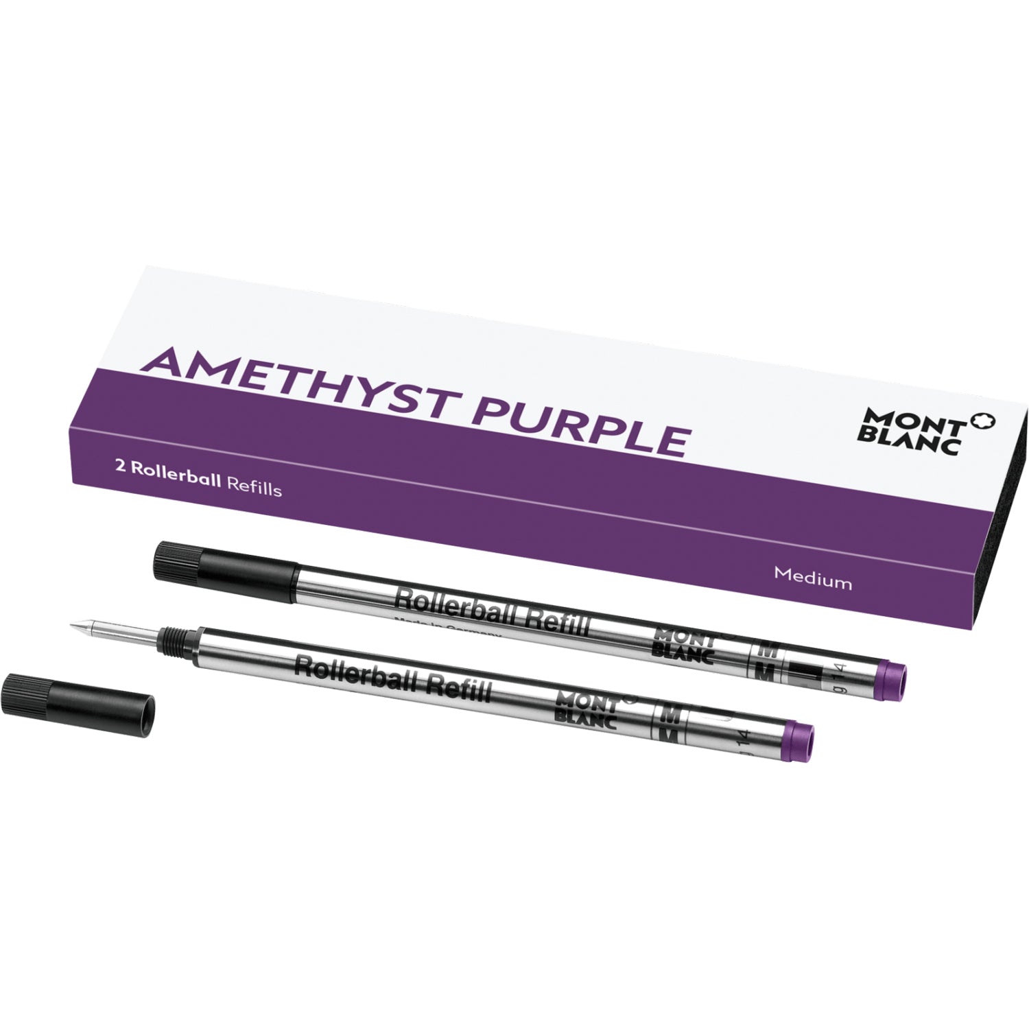 Recharge rollerballMontblanc2 recharges pour rollerball Montblanc (M) Amethyst Purple