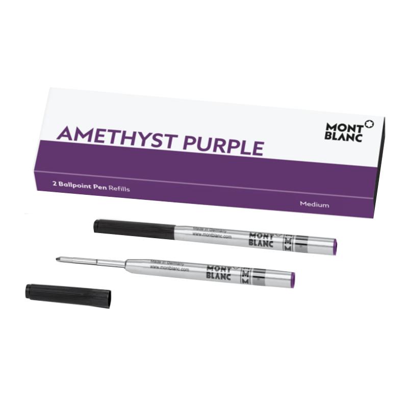 Recharge stylo billeMontblanc2 recharges pour stylo bille Montblanc (M), Amethyst Purple