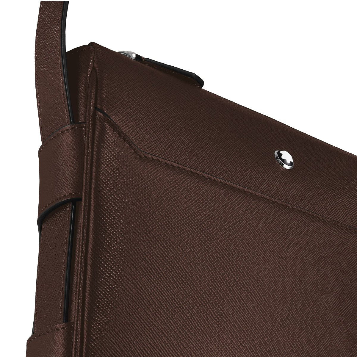 Sacoche à bandoulièreMontblancSac Messenger vertical en cuir Montblanc Sartorial Ébène