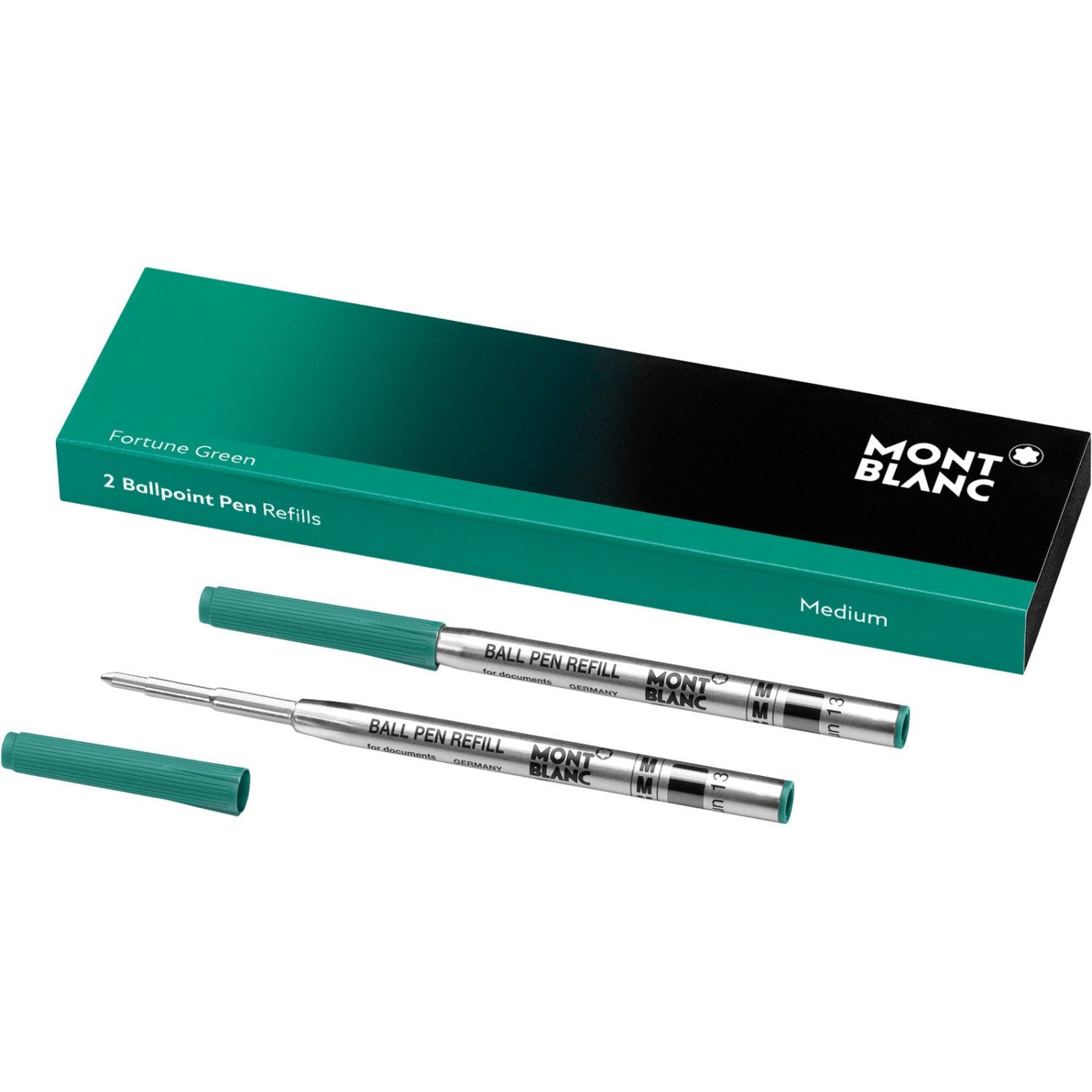 2 recharges de stylo bille (M) Fortune Green - Boutique-Officielle-Montblanc-Cannes