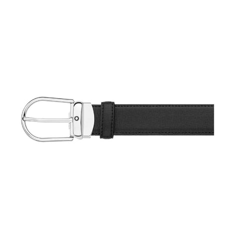 Ceinture Montblanc en fer à cheval revêtue de palladium brillant