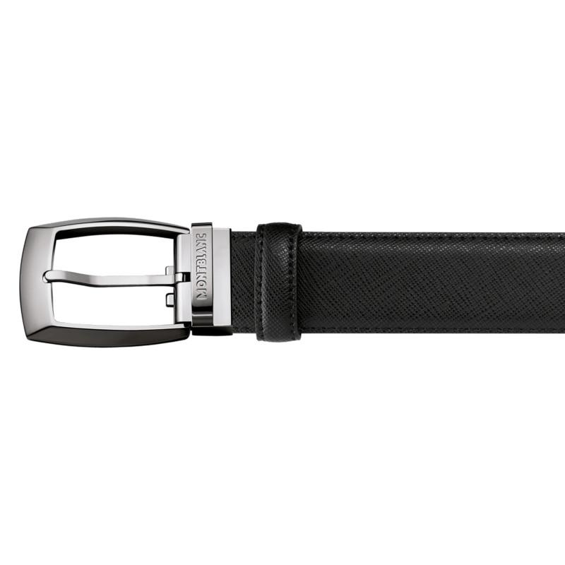 Ceinture de 35 mm en cuir noir