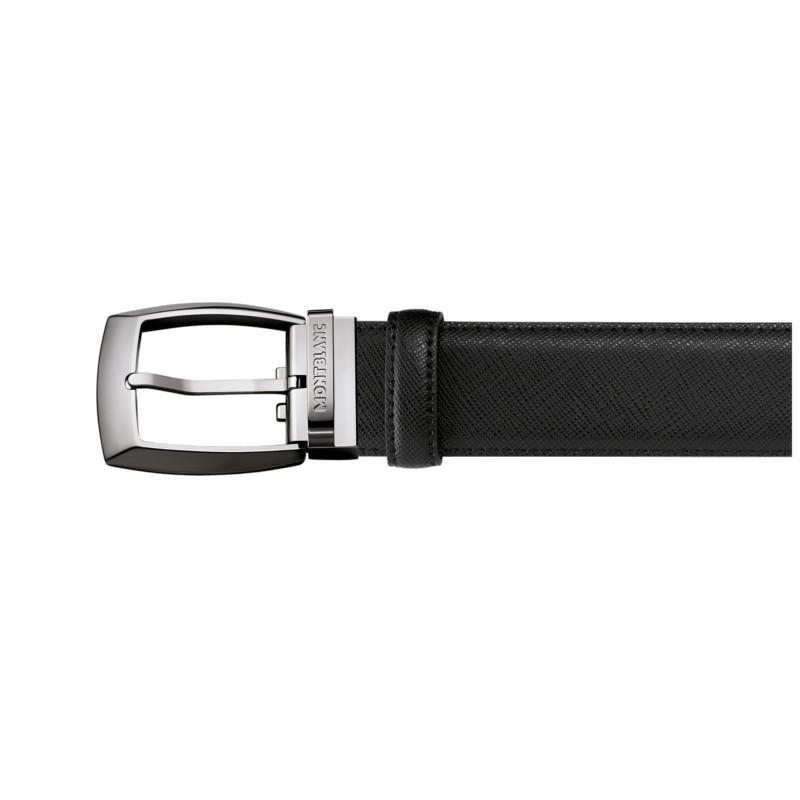 Ceinture de 35 mm en cuir noir