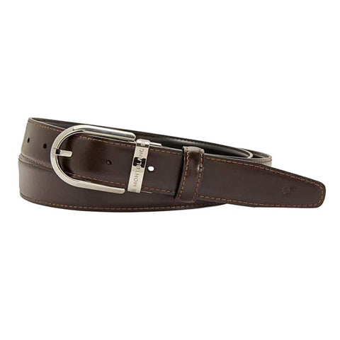 Ceinture réversible Montblanc en cuir noir/marron pour homme