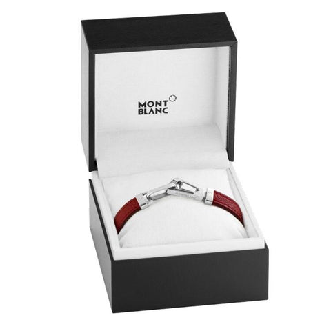 Bracelet hommeMontblancBracelet homme Wrap Me en cuir rougeM